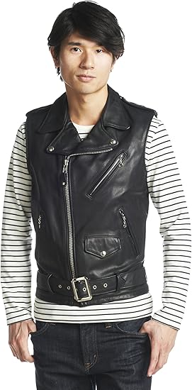 Amazon Beams ベスト Schott Beams 別注 ライダースベスト メンズ Black 36 ベスト 通販