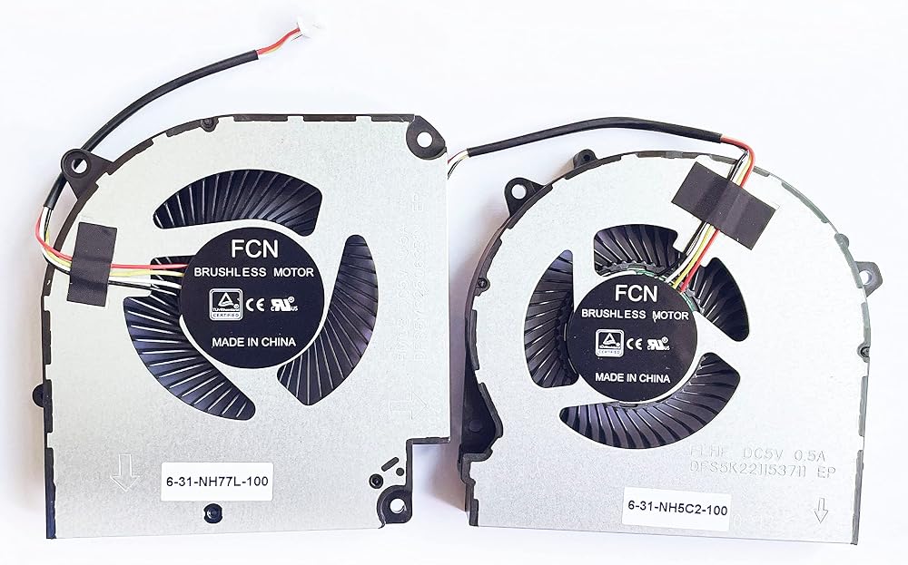 Fleshy Leaf CPU GPU Cooling Fan Hasee G7-CT5NA G7-CT7NA Z8-CT7NA DFS5M325063B1N
