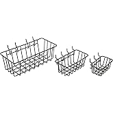 Dorman Hardware 4-9845 Assorted Pegboard Wire Basket Set, Pack of 3