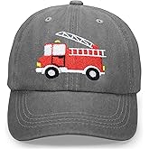 BAOPLAYKIDS Cute Embroidered Baseball Cap for Kids Age 3-8, Funny Adjustable Cotton Embroidery Hat for Boys Girls