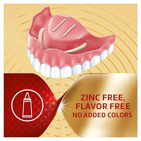 SUPER POLIGRIP POWER MAX POWER HOLD PLUS SEAL DENTURE ADHESIVE CREAM, DENTURE CREAM FOR SECURE HOLD AND FOOD SEAL, FLAVOR FREE – 2.2 OZ