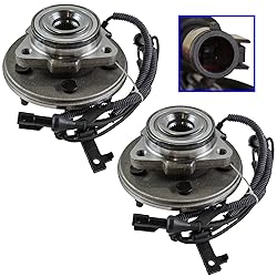 TRQ 2 Piece Front Wheel Bearing & Hub Assembly Set
