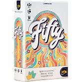 IELLO Fifty, Strategy Board Game, Bet On The Best Number Sequence to Score Big, 15 Minute Game Play, for 3 to 7 Players, for Ages 8 and up
