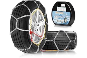 AOSUYOU 2 PCS Snow Chains for Car Auto Fixing Tightening Snow Tire Chains Multi-Weather Universal Anti Slip Tire Chains