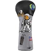 ZEETY Golf Head Covers, USA Driver, 3 Wood &amp; Hybrid Headcover Set | Patriotic American Flag Golf Club Covers, Embroidered PU Leather, Fits Most Drivers, Fairway Woods &amp; Hybrids