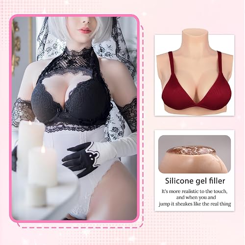 B-H Cup Realistic Silicone Breast Forms For Crossdressers & Drag Queens – Multiple Sizes