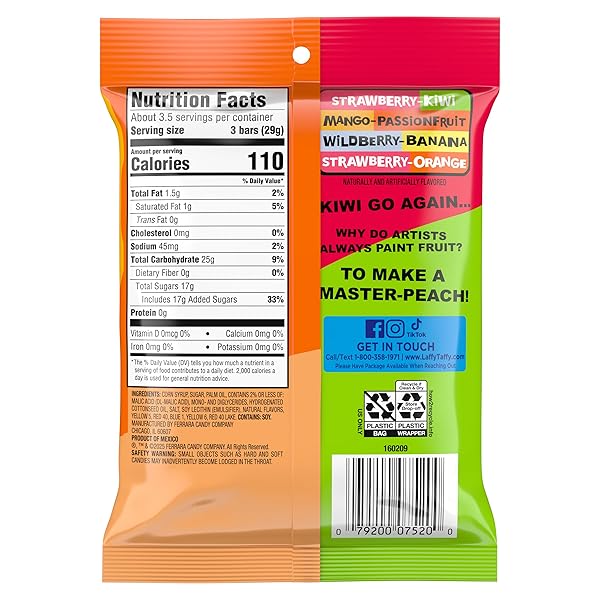 LAFFY TAFFY FRUIT COMBOS, 3.5 OUNCE