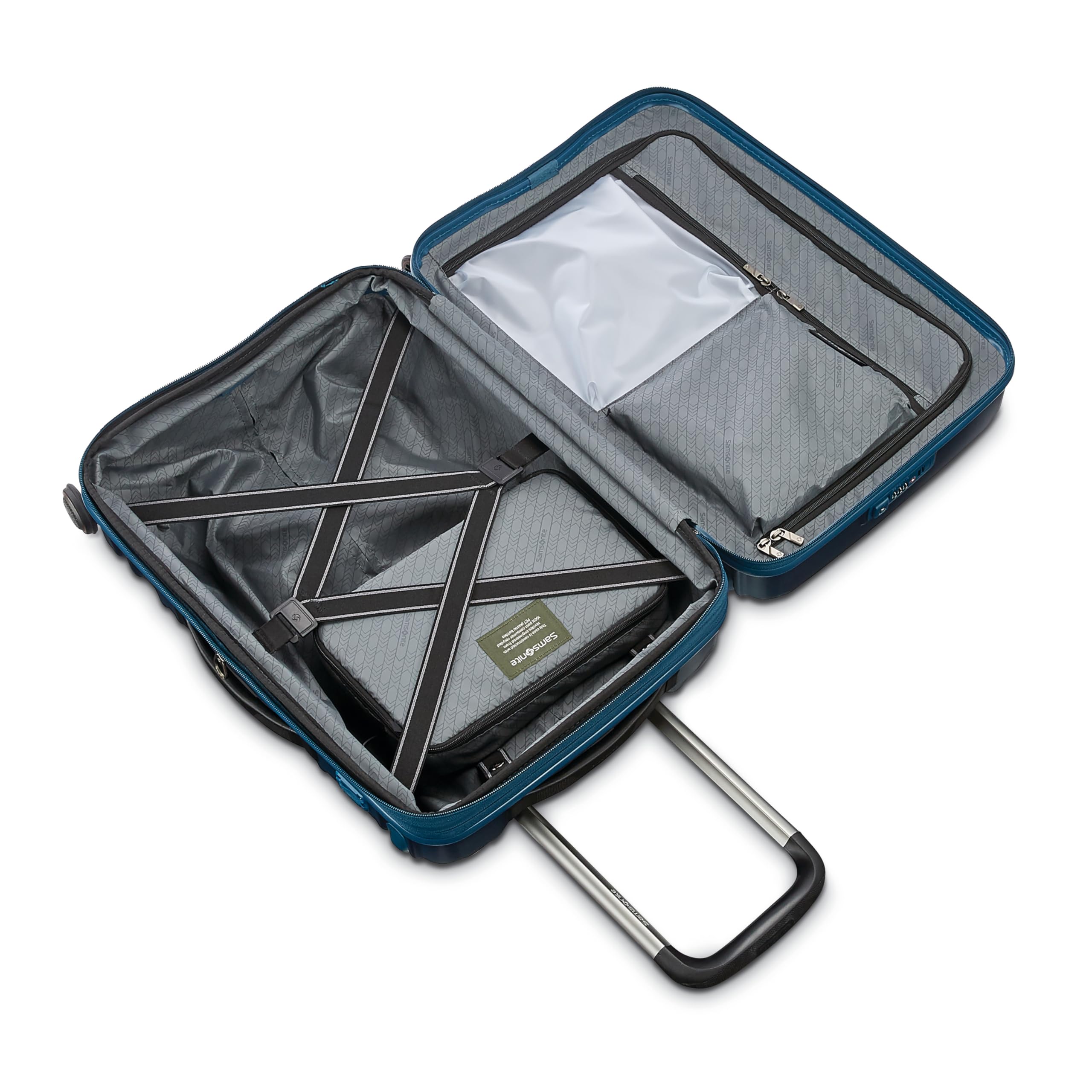 Samsonite Stryde 2 Hardside Expandable with Double Spinner Wheels, 2PC SET (22X14X9/LG), Deep Teal