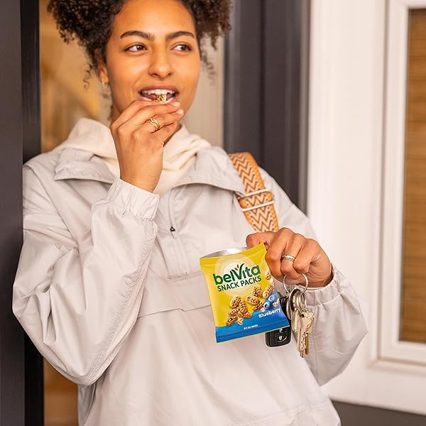 BELVITA BITE SIZE SNACKS, BLUEBERRY CRUNCHY BITES, 10-1 OZ SNACK PACKS
