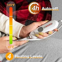 WOOMER Electric Heated Throw Blanket