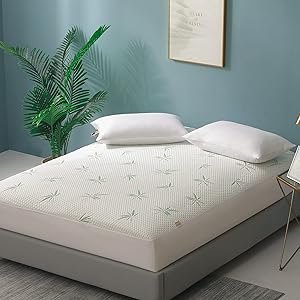 JET'S HOME King Mattress Protector – Bamboo Mattress Cover Waterproof & Cooling - Fitted Deep Pocket