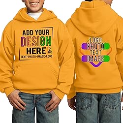 TEEAMORE Custom Youth Hoodies Add Your Personalized