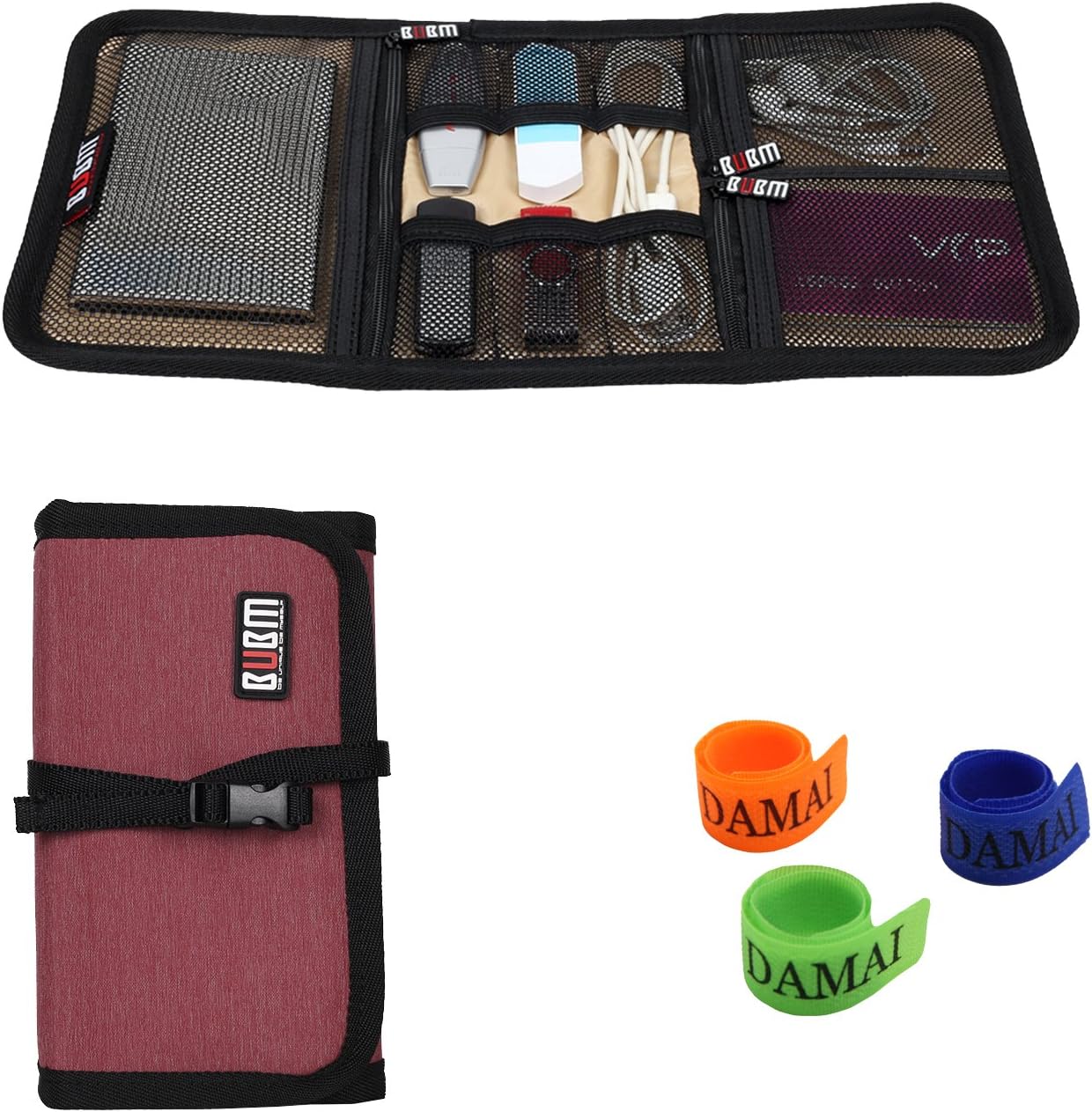 BUBM Portable Universal Wrap Electronics Accessories Travel