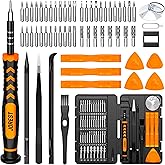JOREST 59Pcs Small Precision Screwdriver Set with Torx T5, T6, T8, Mini Repair Tool Kit for Macbook, Computer, Laptop, iPhone, PS4 PS5, Xbox, Switch, Eyeglasses, Watch, PC, Ring Doorbell, Electronic