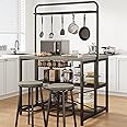 Jocoevol Kitchen Island with Storage (Grey)