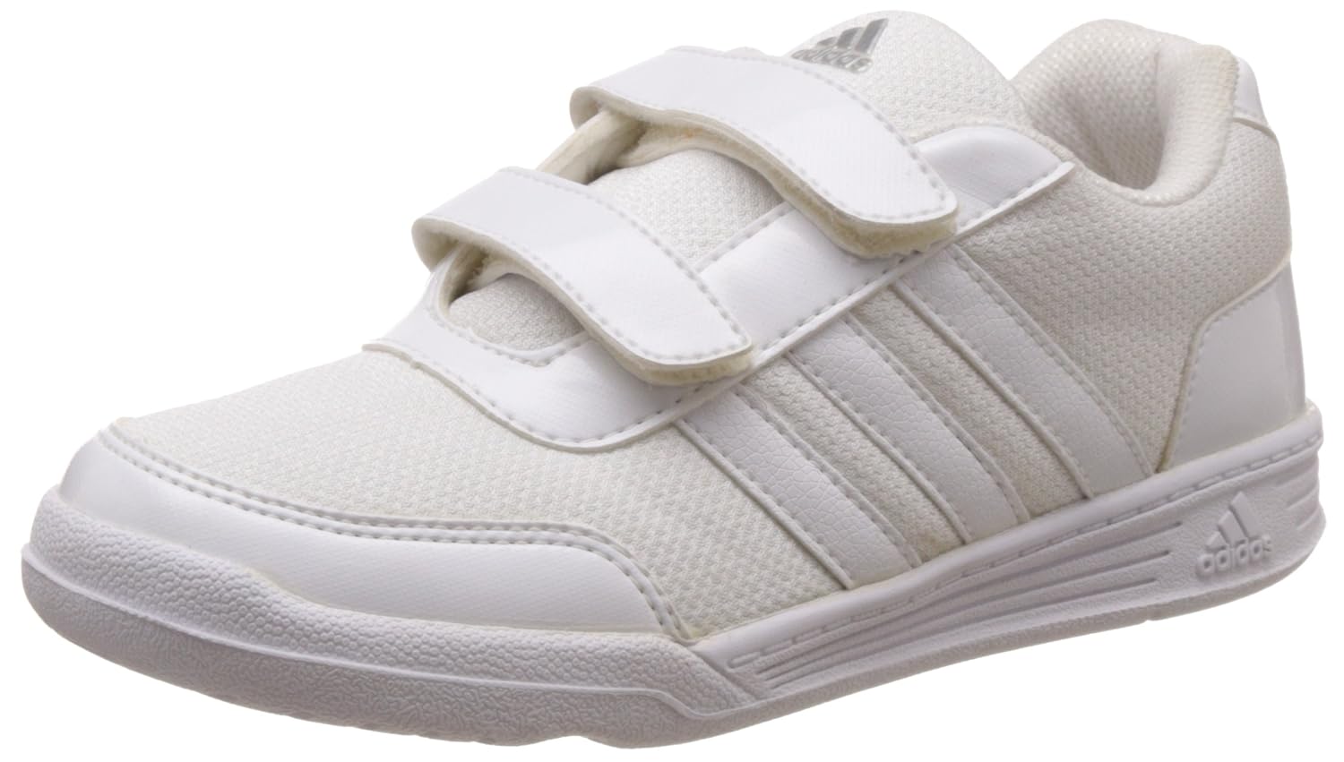 Adidas Boy's White Sneakers 3 UK/India (35.5 EU) Amazon.in Shoes