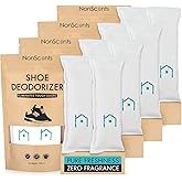 NonScents Shoe Deodorizer 4-Pack (8 Count) - Odor Eliminator, Air Freshener, Smell Absorber, Scent Remover for Shoes, Gym Bag