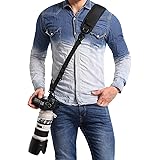 waka Rapid Camera Neck Strap with Quick Release and Safety Tether, Adjustable Camera Shoulder Sling Strap for Nikon Canon Son