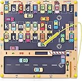 Scuwtocn Wooden Magnetic Alphabet Maze Letter Puzzle, Montessori Fine Motor Skills Toys for Boys Girls 3 4 5 Years Old, ABC Learning Toys for Kids Age 3+, Christmas, Birthday Present