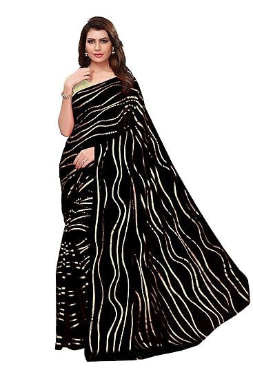 Winza Designer Womens Rangoli Silk Saree With Blouse (FOIL LEHARIYA)