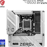 MSI B650M PROJECT ZERO AM5 Motherboard Back-Connect Ryzen 9000 DDR5 Wi-Fi 6E view 2
