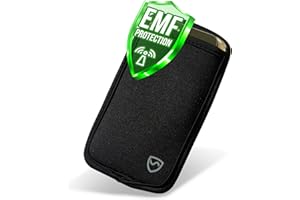 SYB Shield Your Body Anti Radiation Cell Phone Pouch, Cell Phone Sleeves for Blocking EMF, Radiation Blocker for Cell Phone, Black, Regular, for Phones Up to 7 cm (2.75") Wide (9.5 x 17.14 cm Pouch Size)