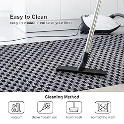BESTVUE 2' x 49' Runner Rugs with Rubber