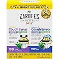 Zarbee's Baby Daytime & Nighttime Cough Syrup + Immune with Organic Agave + Zinc, Grape with Chamomile, Agave Taste, Two Pack