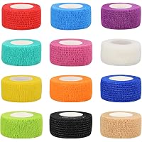 96 Pcs Self Adhesive Wrap Bandages Bulk Breathable Athletic Tape...