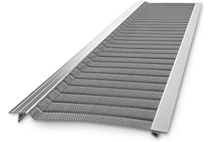 RAPTOR GUTTER GUARD – Contractor Grade Stainless Steel Micro-Mesh Gutter Guard Sample Pack. Standard (5.625 in. x 10 in.) & Super (7.187 in. x 10 in.) Samples (Screws Not Included)