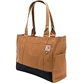 Carhartt Horizontal Zip Tote, Durable Water-Resistant Tote Bag with Zipper Closure
