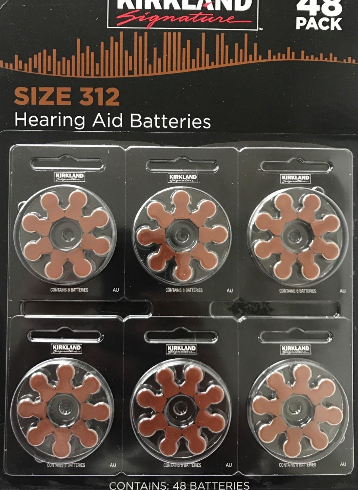 Kirkland Signature 1.45 volt Mercury Free Premium Hearing Aid Batteries