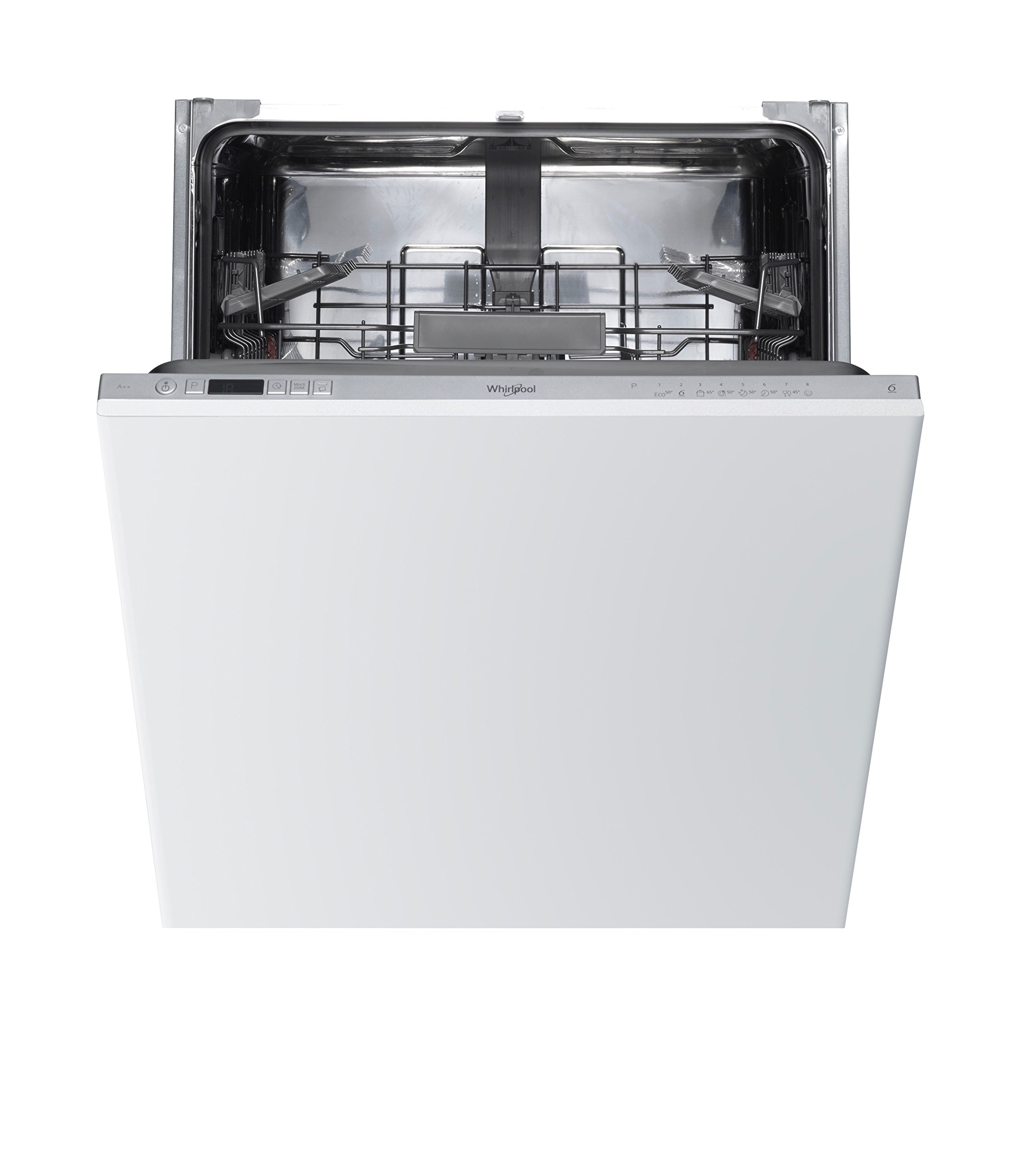 Whirlpool WIC 3C26 UK Integrated Standard Dishwasher, 14 Place Settings, 8 Programs