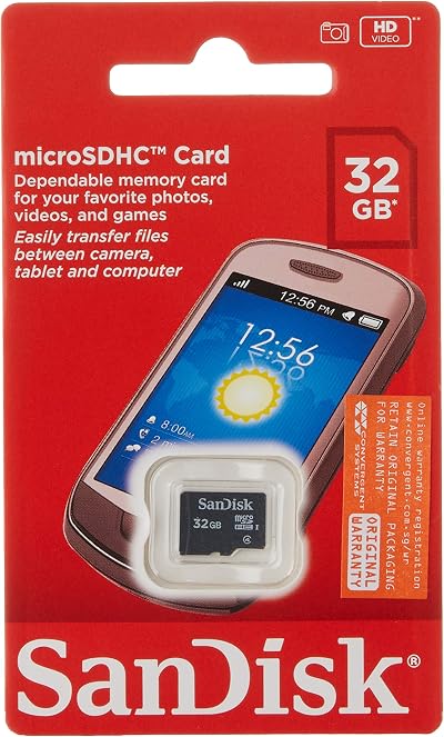 SanDisk 32GB Micro SDHC Memory Card Class 4 4MB/s SDSDQM-032G-B35