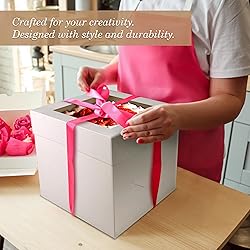 Cakebon Cake Boxes with Boards - 10 Inch Round Cake