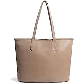 Zipper Tote Bag for Women Soft Vegan Leather Handbag for Work, Travel & Everyday Use