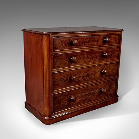 London Fine Antiques Antique Chest Of Drawers Victorian Flame