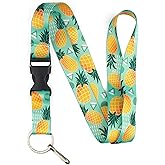 Limeloot Colorful Lanyard for Keys, ID Badges, and Accessories - Premium Lanyard with Quick Release Buckle and Flat Ring.