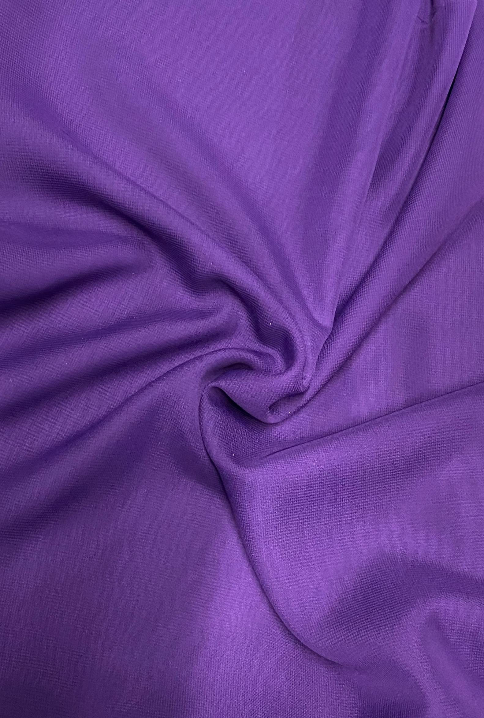 Fancy Textiles 100% Polyester Chiffon Fabric 60'' Wide (5 Meter, Purple) — image 1
