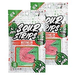 SOUR STRIPS Watermelon Flavored Sour Candy Strips
