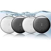 Air Tracker Tags-4 Pack, Smart Tag Work Compatible with Apple Find My (iOS Only), Bluetooth Tag Item Finders IP68 Waterproof Replaceable Battery for Wallet, Luggage, Backpack, Key