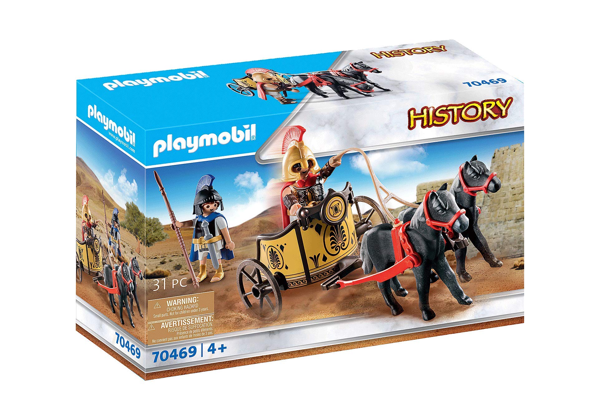 Playmobil History Achilles With Chariot And Patroklos (70469)