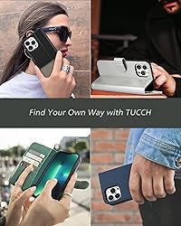 TUCCH Case for iPhone 13 Pro Max Wallet Case, RFID