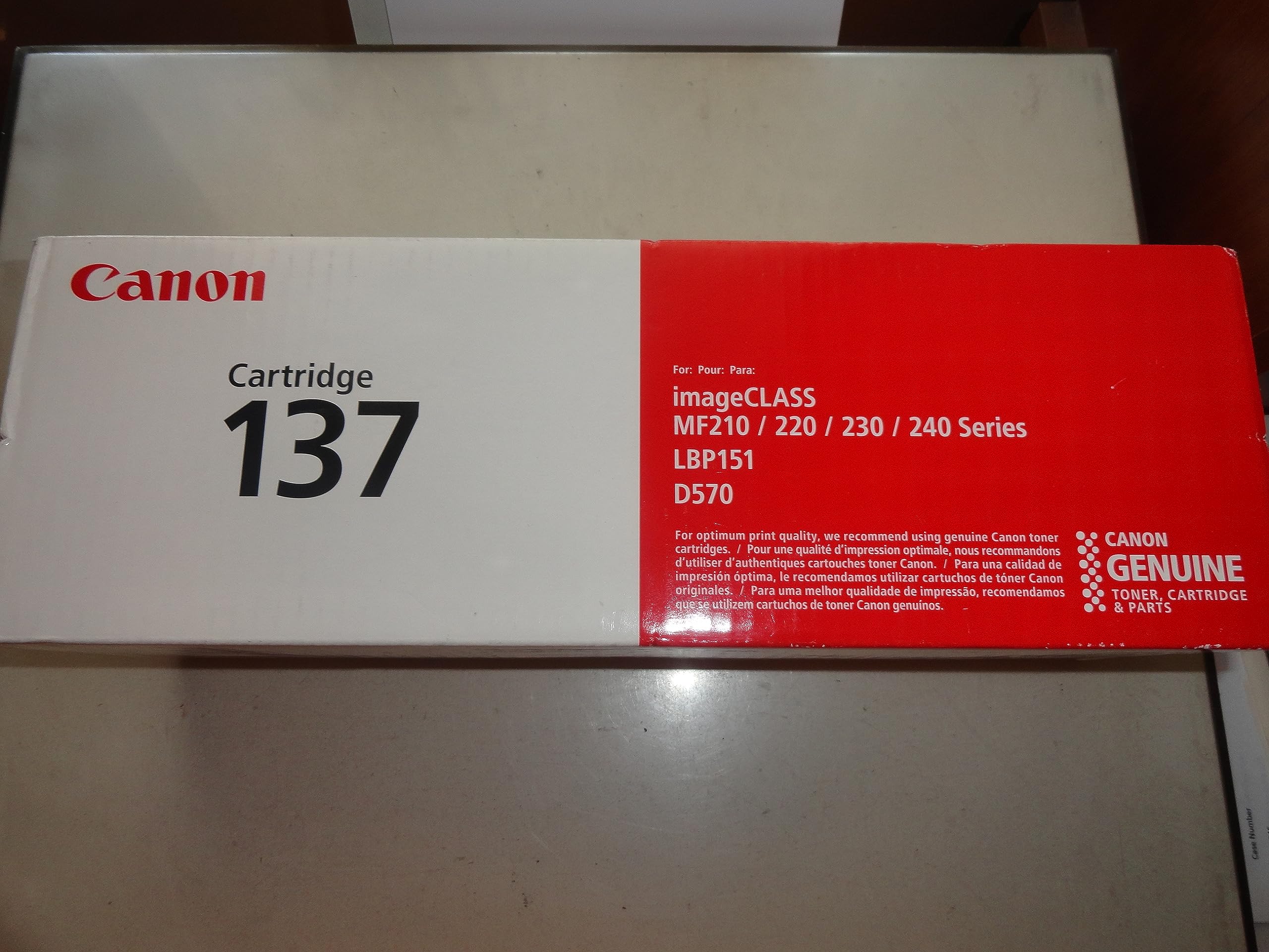 Photo 1 of ***It's used, so it's unknown if it's missing parts and therefore not 100% functional***Canon Original 137 Toner Cartridge - Black