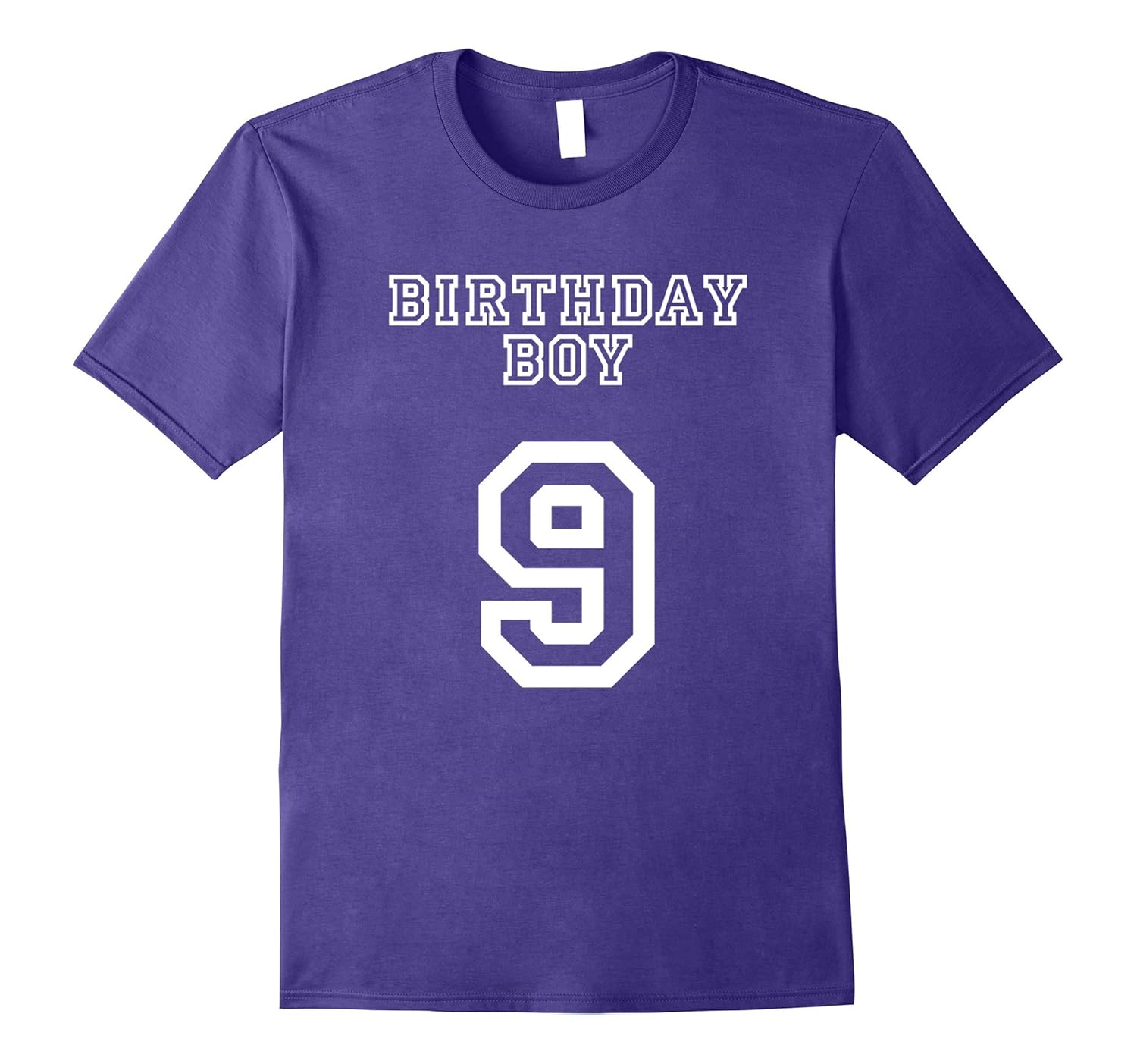 Birthday Boy 9 T-Shirt - 9th Birthday Sports Jersey Tee-Rose