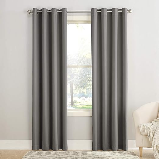 Amazon Com Sun Zero Barrow Energy Efficient Grommet Curtain Panel