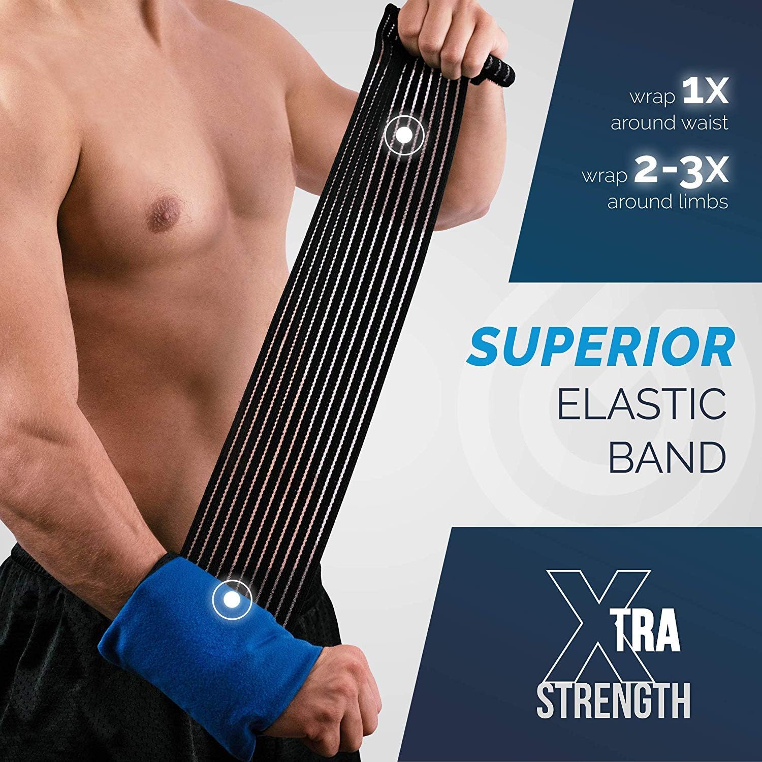 Gel Packs Direct, Multipurpose Reusable 3-in-1 Heat Pack & Cold Ice Packs for Sports Injuries with Strap for Elbow Knee - Image 5