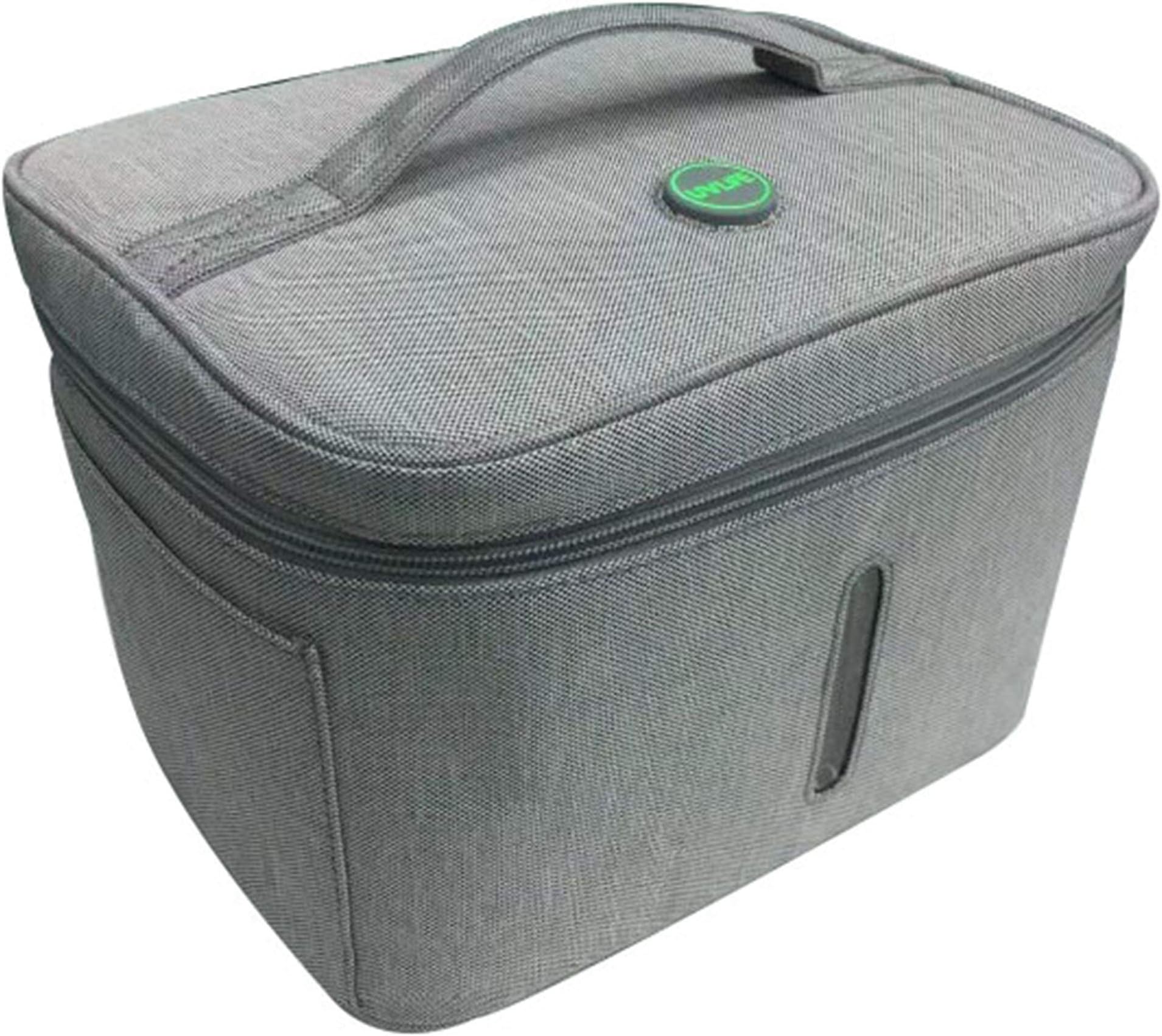 GermZAPPER Travel Bag Bottle Sterilizer, Sanitizer, Warmer, Toothbrush, UV, Cpap Cleaner, Sterilizer for Salon, Sterilizer for Baby Bottles, Pacifiers, Box Light Portable Folding Bag (GREYBAG)