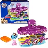 PAW Patrol Pup Squad Octopus Rescue Playset, 2.5-Inch Chase Toy Car & Baby Octopus Figure, Pretend Play Kids Toys for Boys & Girls Ages 3 and Up