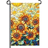 Fall Garden Flag 28X40 IN Double Sided Sunflower Garden Flag for Summer Autumn Farmhouse Yard Outside Decoration